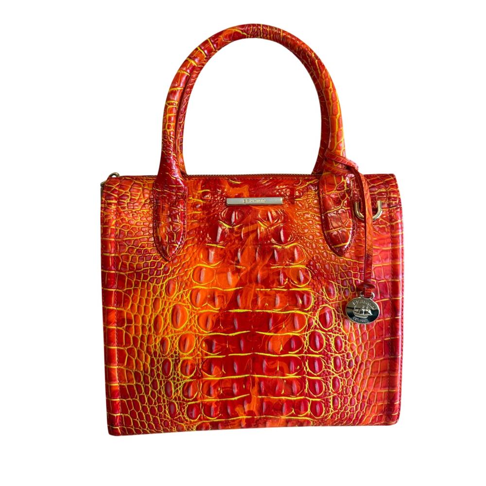 Brahmin Spicy Orange Melbourne Small Caroline